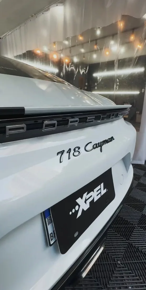 Porsche 718 Cayman com proteção de pintura na Eletric Renacar